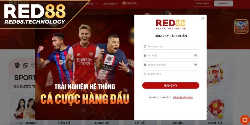 Hướng dẫn đăng ký tài khoản RED88 mới với 3 bước